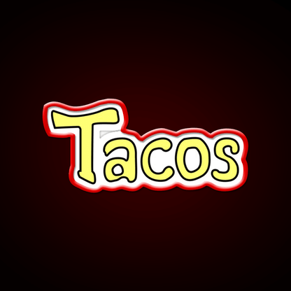 Taco Led Neon Sign Mexican Food Sign Taco Light Rgb Color - Shineneon