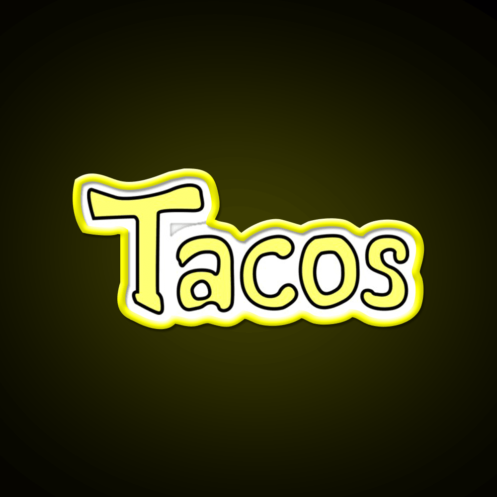 Taco Led Neon Sign Mexican Food Sign Taco Light Rgb Color - Shineneon