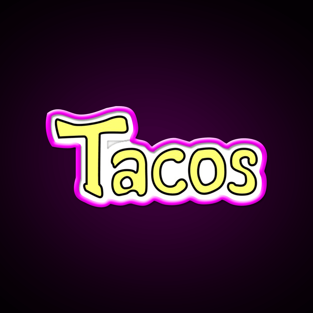 Taco Led Neon Sign Mexican Food Sign Taco Light Rgb Color - Shineneon
