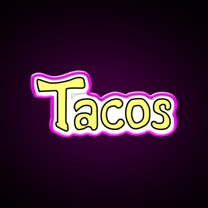 Taco Led Neon Sign Mexican Food Sign Taco Light Rgb Color - Shineneon