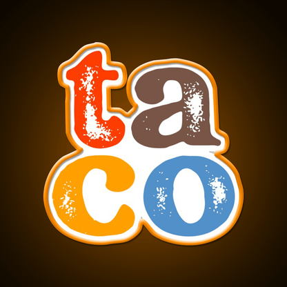 Taco Led Neon Sign Mexican Food Sign Wall Light Kitchen Sign Rgb Color - Shineneon
