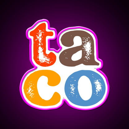 Taco Led Neon Sign Mexican Food Sign Wall Light Kitchen Sign Rgb Color - Shineneon