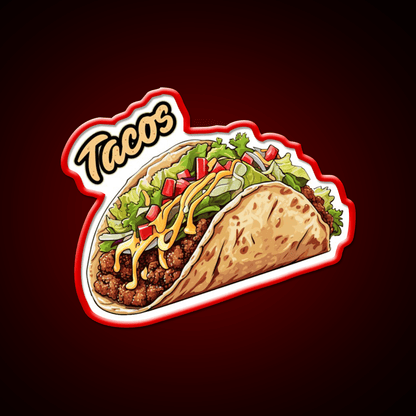 Taco Led Neon Sign Mexican Food Sign Wall Light Rgb Color - Shineneon
