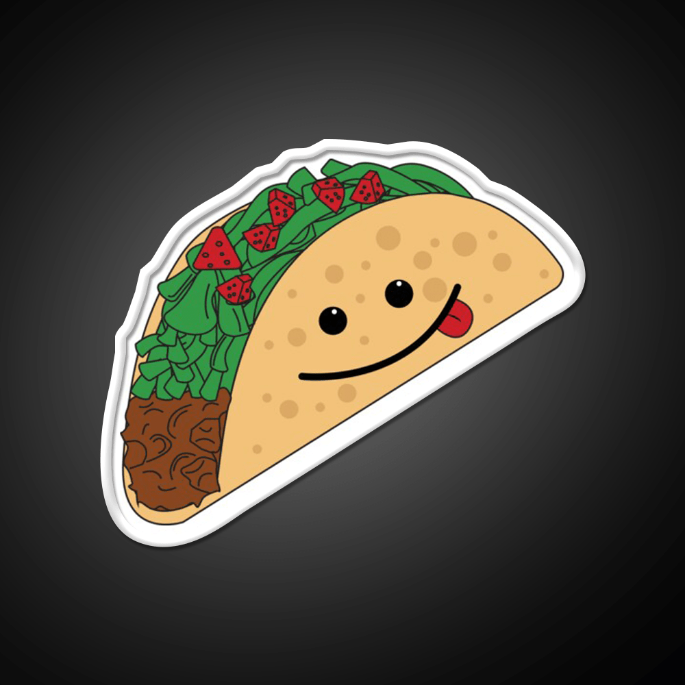 Taco Led Neon Sign Mexican Food Sign Wall Sign Kitchen Sign Rgb Color - Shineneon