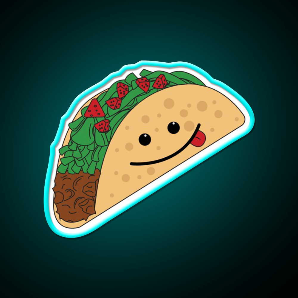 Taco Led Neon Sign Mexican Food Sign Wall Sign Kitchen Sign Rgb Color - Shineneon