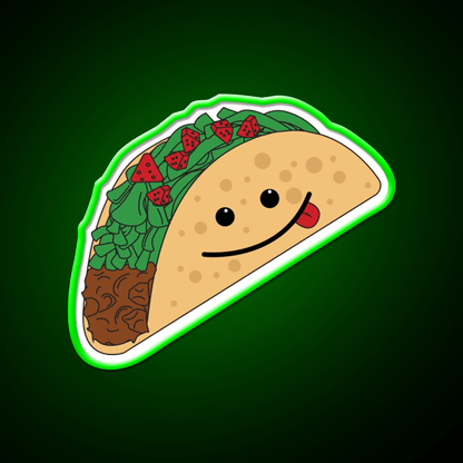 Taco Led Neon Sign Mexican Food Sign Wall Sign Kitchen Sign Rgb Color - Shineneon