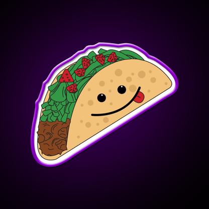 Taco Led Neon Sign Mexican Food Sign Wall Sign Kitchen Sign Rgb Color - Shineneon