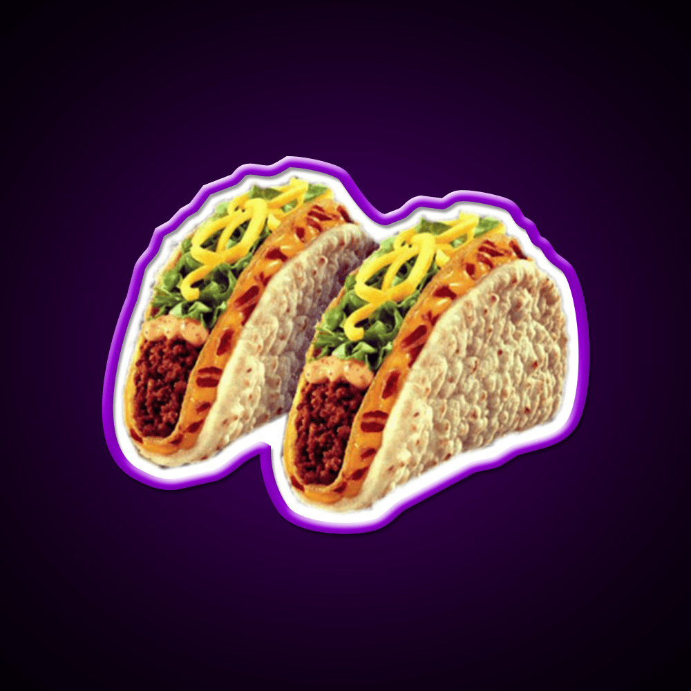 Taco Led Neon Sign Mexican Food Sign Wall Sign Rgb Color - Shineneon