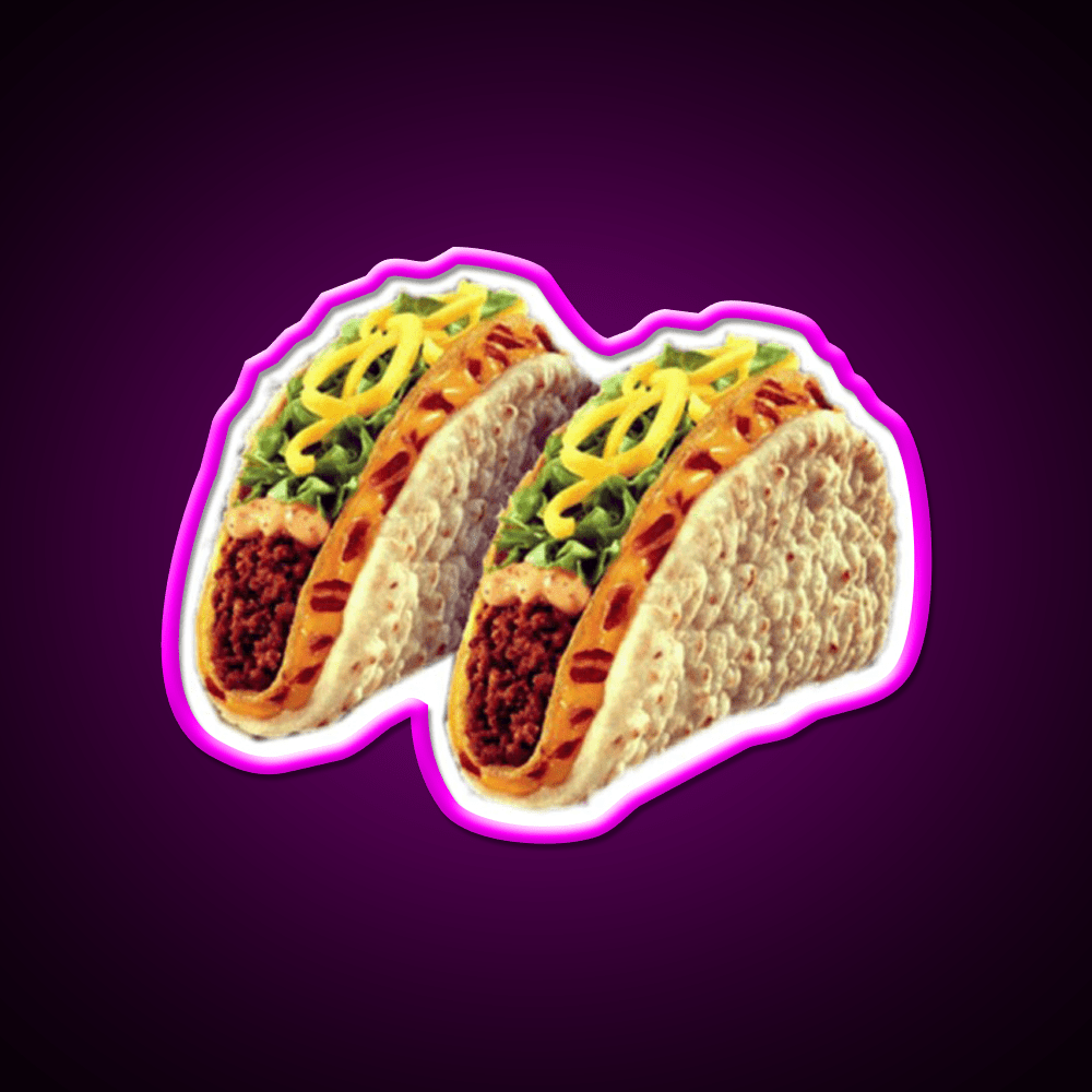 Taco Led Neon Sign Mexican Food Sign Wall Sign Rgb Color - Shineneon