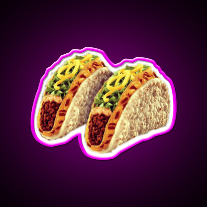 Taco Led Neon Sign Mexican Food Sign Wall Sign Rgb Color - Shineneon