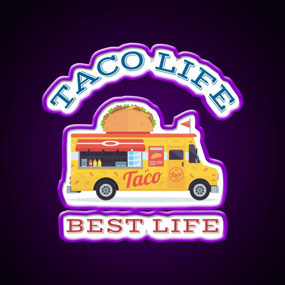Taco Life Best Life Taco Led Neon Sign Mexican Food Sign Rgb Color - Shineneon
