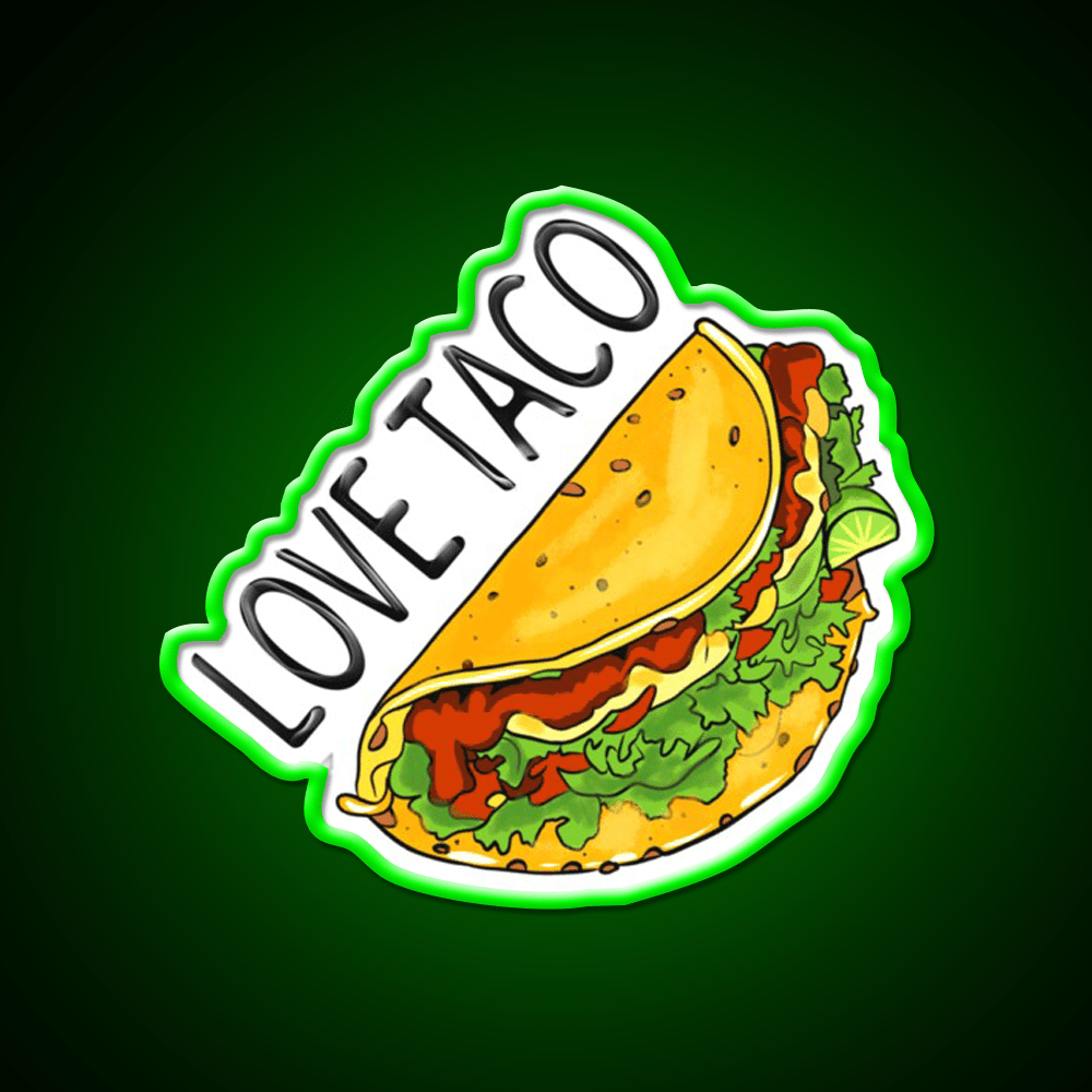 Taco Love Taco Led Neon Sign Mexican Food Sign Rgb Color - Shineneon