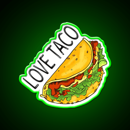 Taco Love Taco Led Neon Sign Mexican Food Sign Rgb Color - Shineneon