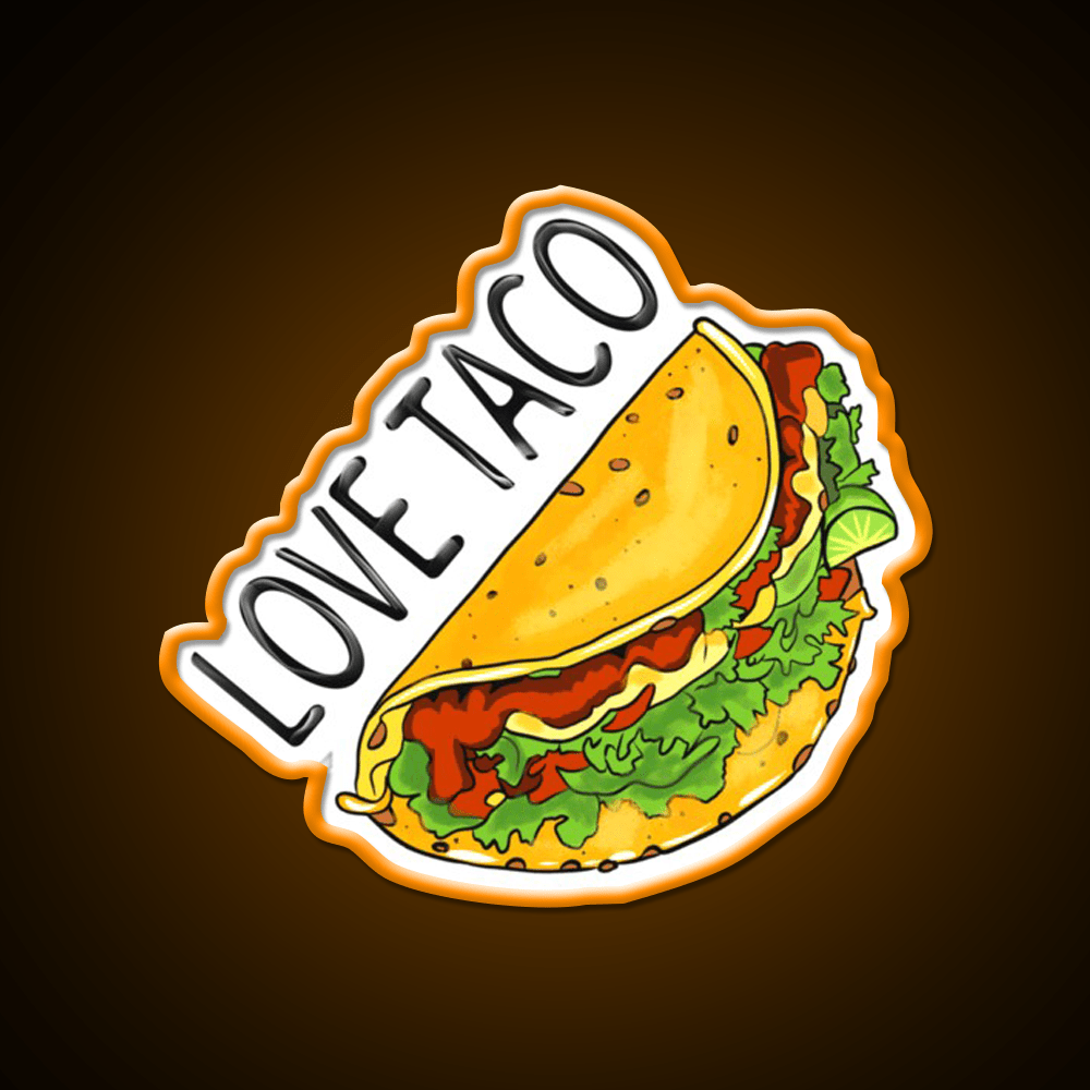 Taco Love Taco Led Neon Sign Mexican Food Sign Rgb Color - Shineneon