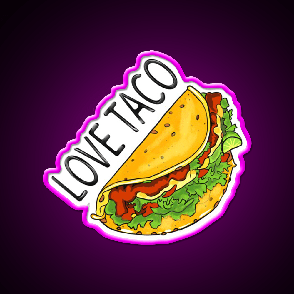 Taco Love Taco Led Neon Sign Mexican Food Sign Rgb Color - Shineneon