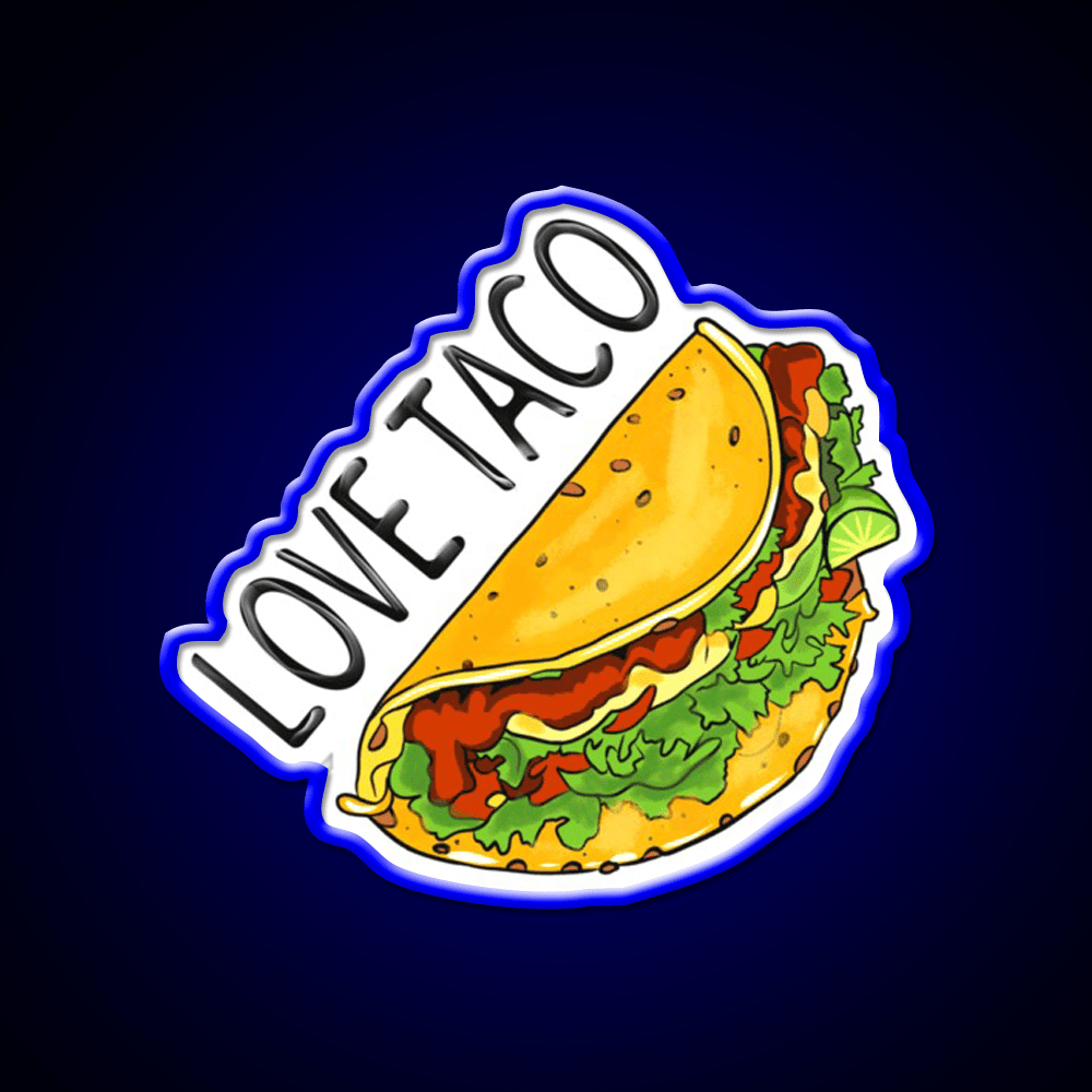 Taco Love Taco Led Neon Sign Mexican Food Sign Rgb Color - Shineneon