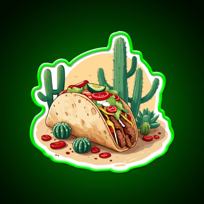 Taco Lover Aesthetic Streetwear Taco Led Neon Sign Rgb Color - Shineneon