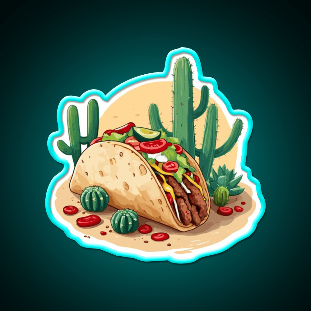 Taco Lover Aesthetic Streetwear Taco Led Neon Sign Rgb Color - Shineneon