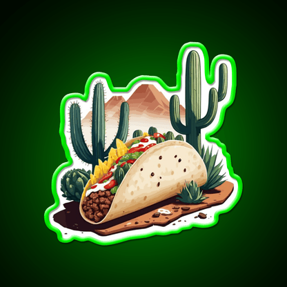 Taco Lover Aesthetic Taco Led Neon Sign Mexican Food Sign Rgb Color - Shineneon