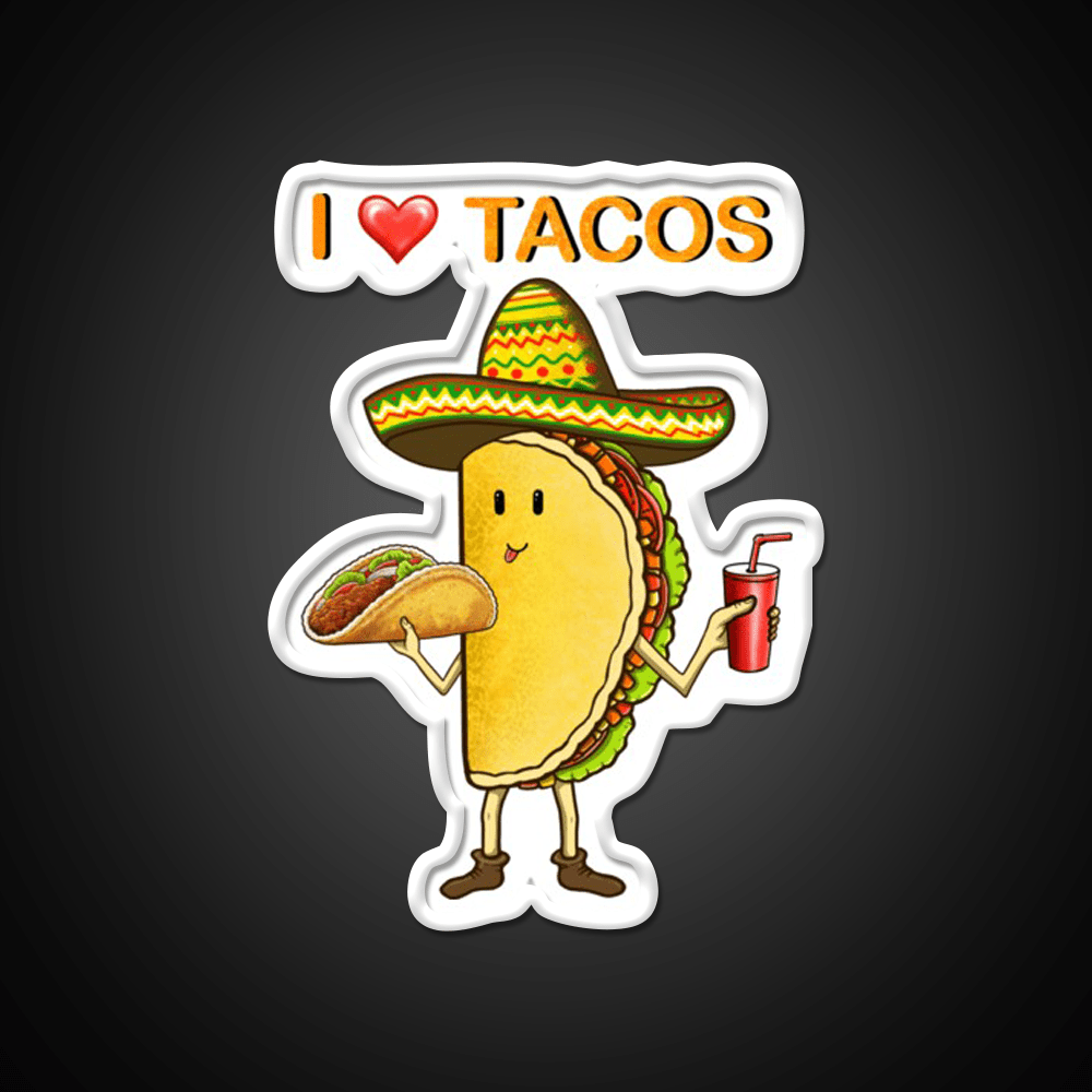 Taco Lover Taco Led Neon Sign Mexican Food Sign Kitchen Sign Rgb Color - Shineneon