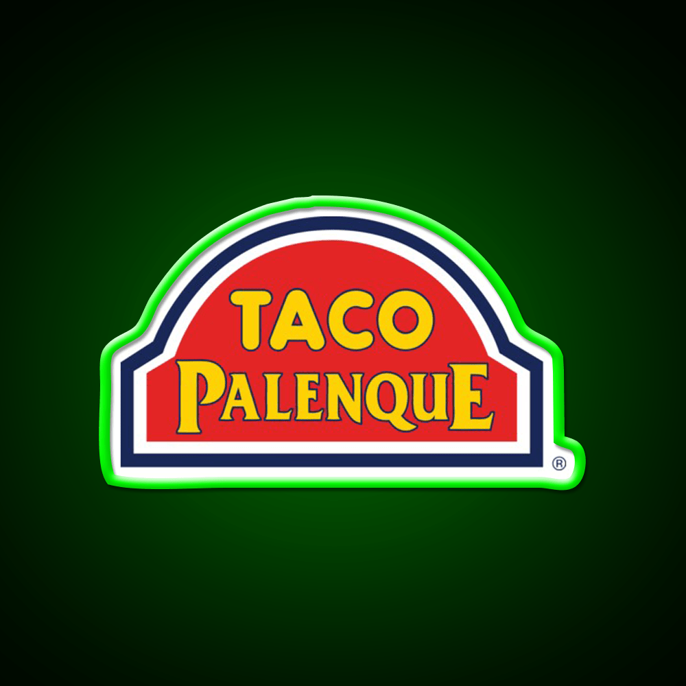 Taco Palenque Mexican Grill Fast Food Led Neon Sign For Burger Place Rgb Color - Shineneon