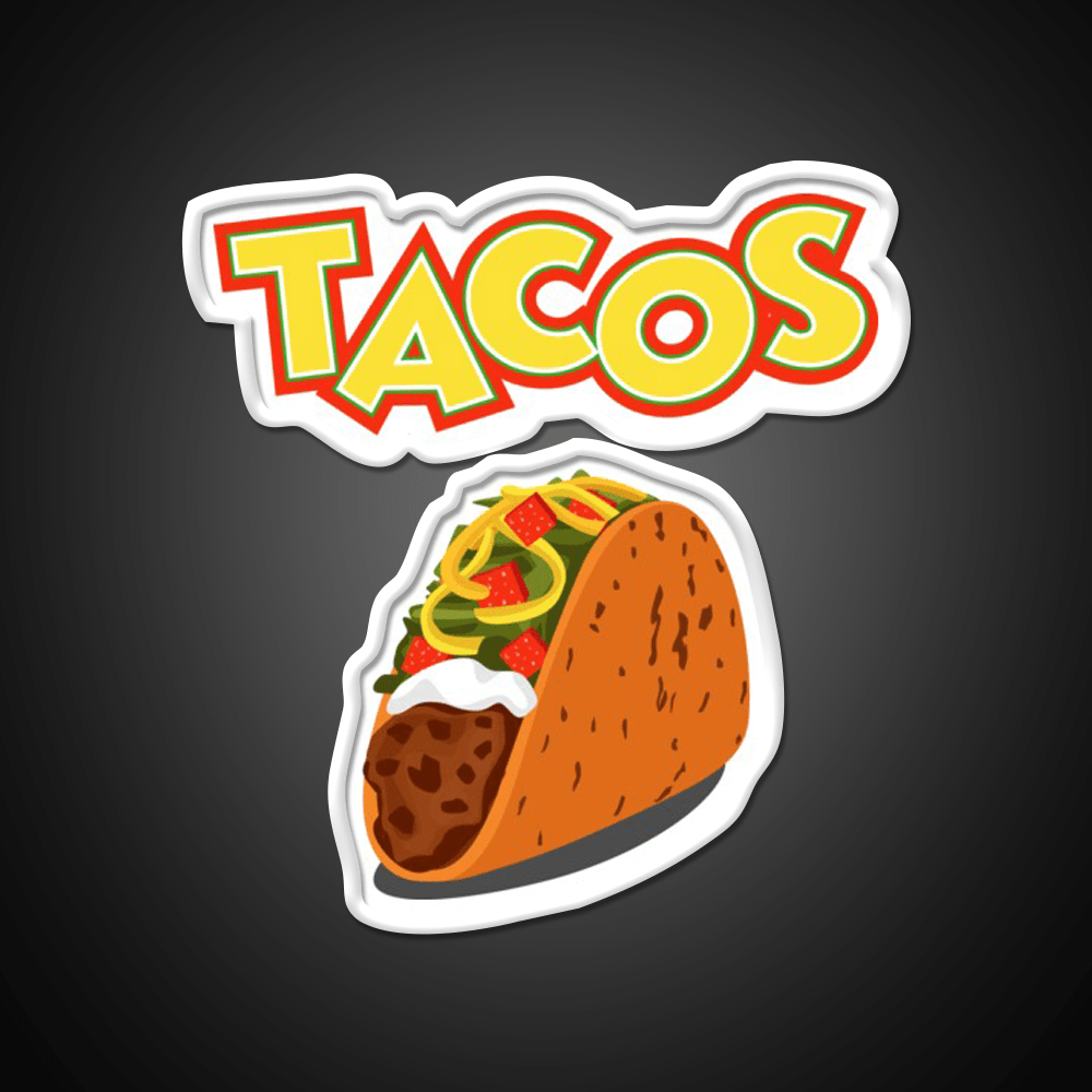 Taco Party Taco Led Neon Sign Mexican Food Sign Rgb Color - Shineneon