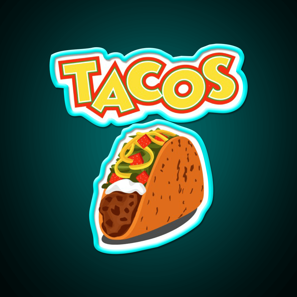 Taco Party Taco Led Neon Sign Mexican Food Sign Rgb Color - Shineneon