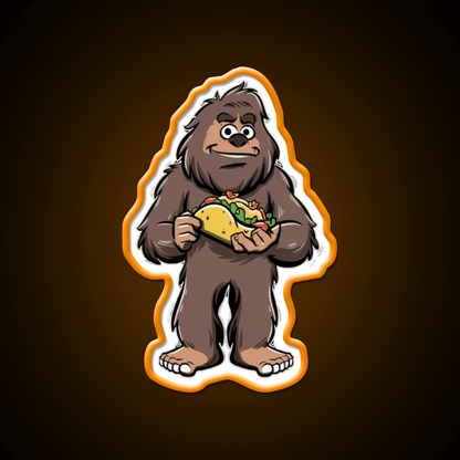 Taco Sasquatch Taco Led Neon Sign Mexican Food Sign Rgb Color - Shineneon