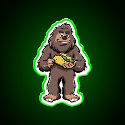 Taco Sasquatch Taco Led Neon Sign Mexican Food Sign Rgb Color - Shineneon