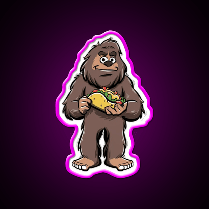 Taco Sasquatch Taco Led Neon Sign Mexican Food Sign Rgb Color - Shineneon