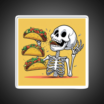 Taco Skeleton Taco Led Neon Sign Mexican Food Sign Rgb Color - Shineneon