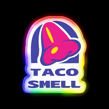 Taco Smell Fast Food Led Neon Sign For Burger Place Rgb Color - LED neon sign close-up detail