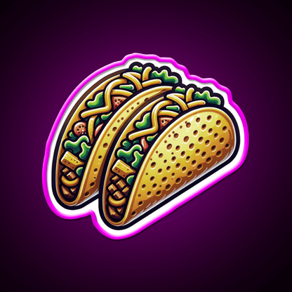 Taco Street Food Tacos Foodie Taco Led Neon Sign Rgb Color - Shineneon