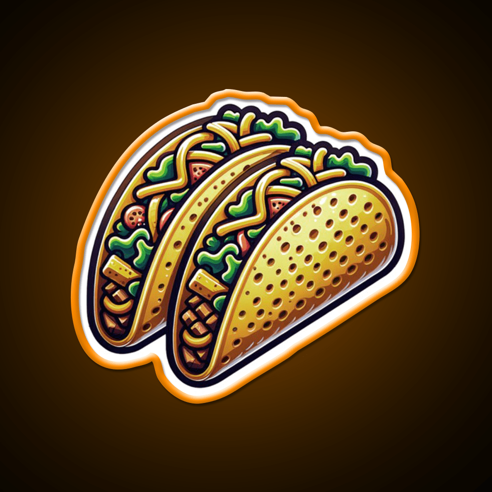 Taco Street Food Tacos Foodie Taco Led Neon Sign Rgb Color - Shineneon