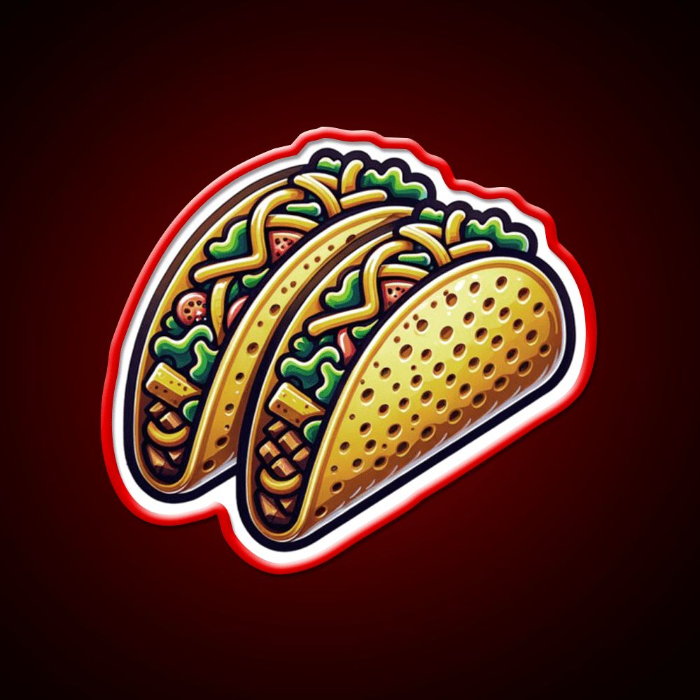 Taco Street Food Tacos Foodie Taco Led Neon Sign Rgb Color - Shineneon