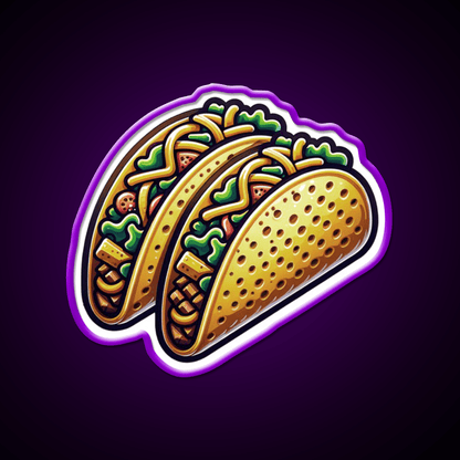 Taco Street Food Tacos Foodie Taco Led Neon Sign Rgb Color - Shineneon