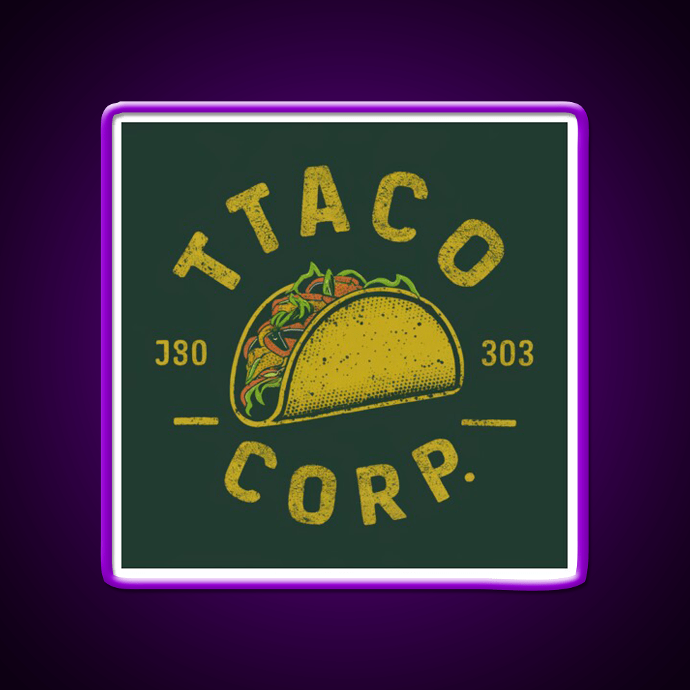 Taco Taco Corp Taco Led Neon Sign Mexican Food Sign Rgb Color - Shineneon