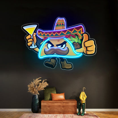 Tapioca Pearl Neon Acrylic Artwork