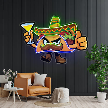 Tapioca Pearl Neon Acrylic Artwork