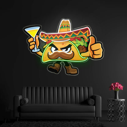 Tapioca Pearl Neon Acrylic Artwork