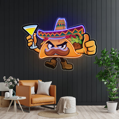 Tapioca Pearl Neon Acrylic Artwork