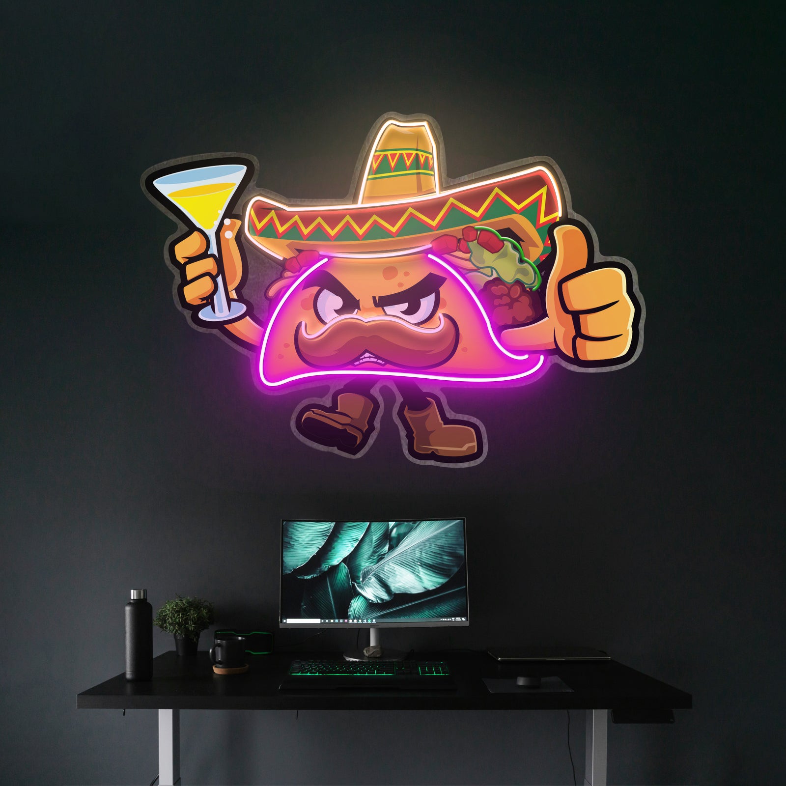 Tapioca Pearl Neon Acrylic Artwork