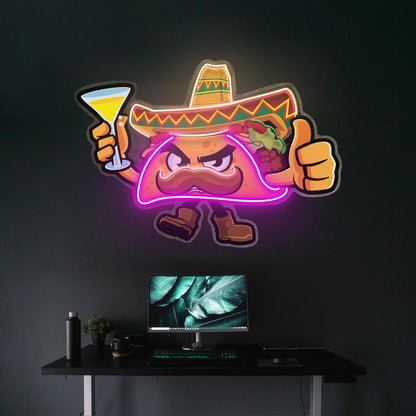 Tapioca Pearl Neon Acrylic Artwork