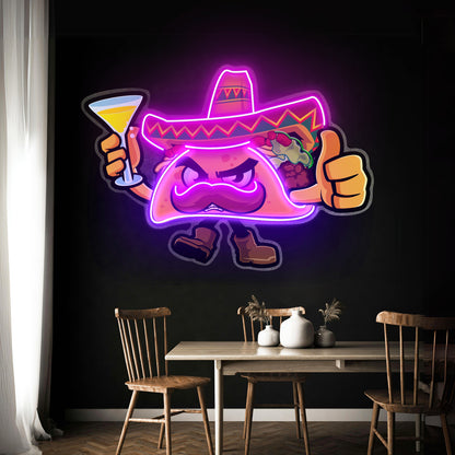 Tapioca Pearl Neon Acrylic Artwork