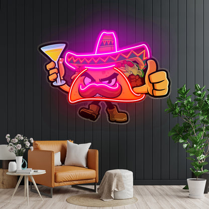 Tapioca Pearl Neon Acrylic Artwork