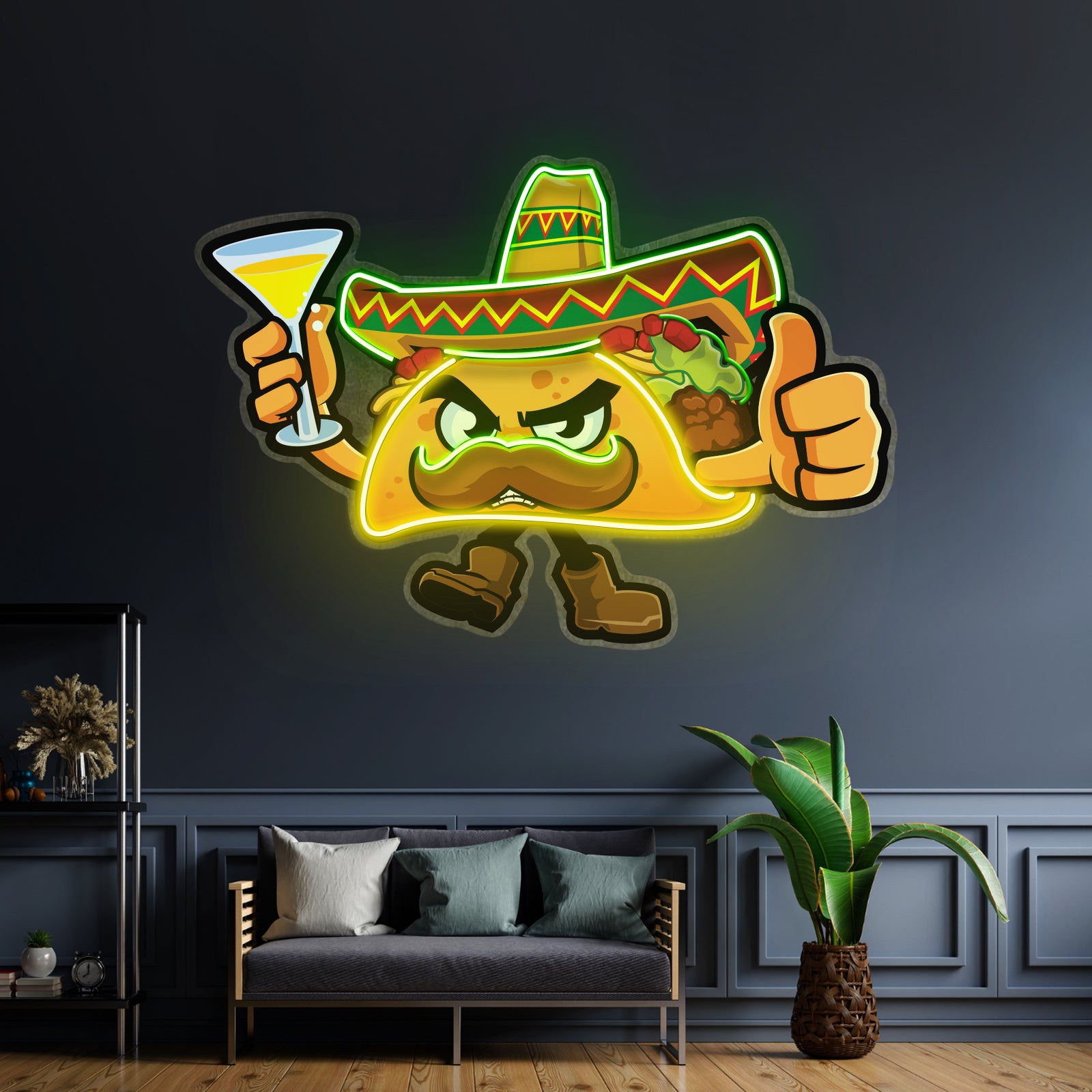 Tapioca Pearl Neon Acrylic Artwork