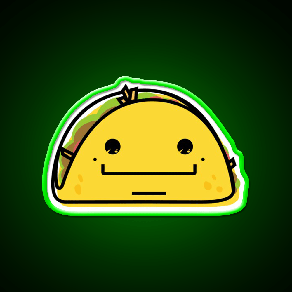 Taco Time Snack Food Led Neon Sign Rgb Color - Shineneon