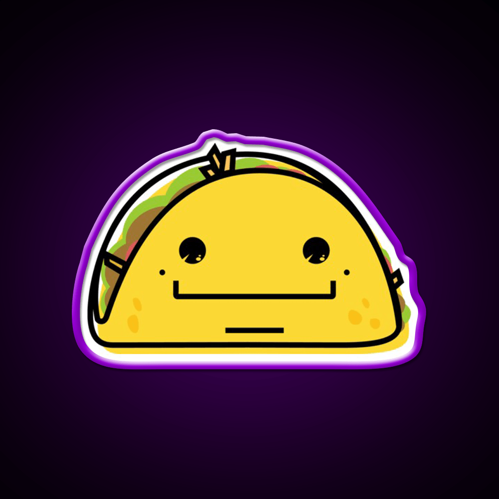 Taco Time Snack Food Led Neon Sign Rgb Color - Shineneon