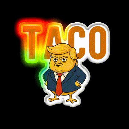 Taco Trump Always Chickens Out Taco Led Neon Sign Rgb Color - LED neon sign close-up detail