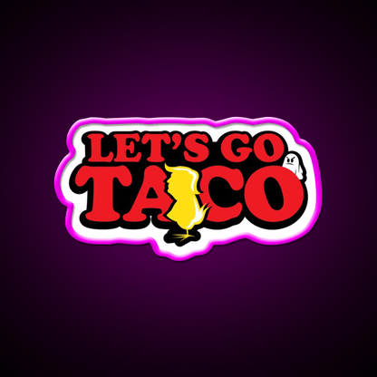 Taco Trump Always Chickens Out Taco Led Neon Sign Kitchen Sign Rgb Color - Shineneon